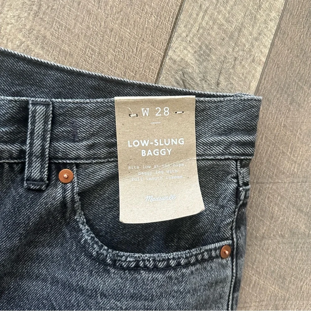 NWT Madewell Low-slung Baggy Jeans Size 28 - Picture 6 of 13